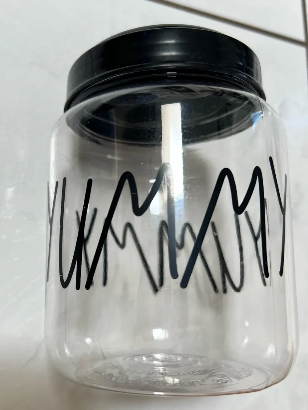 YUMMY Pet Treat Food Jar w/ Screw Top Lid